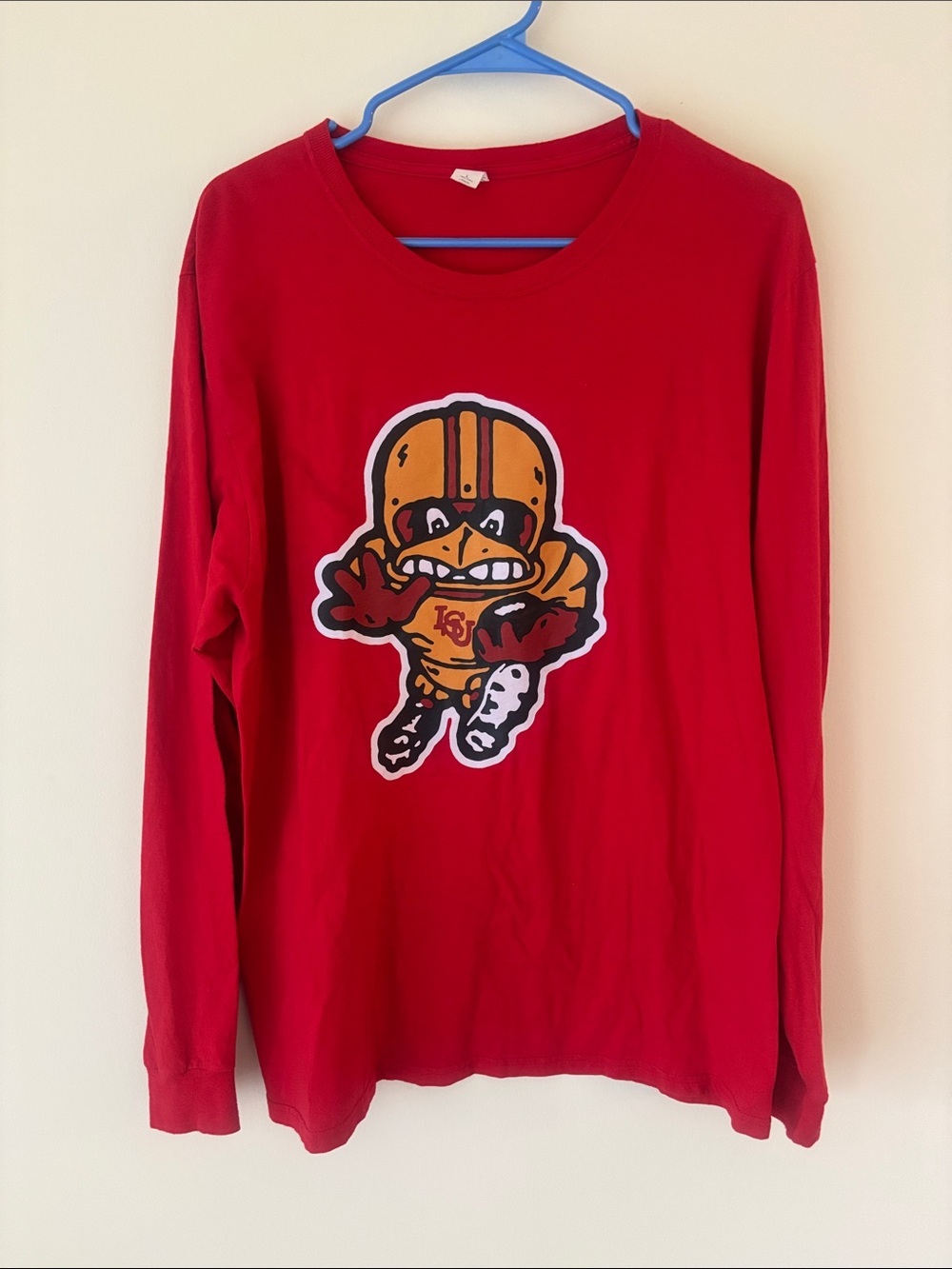 Iowa State Cyclones Football Crewneck Long Sleeve Tee